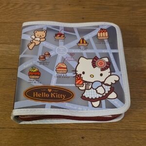 Hello Kitty Cupcake Design CD Holder With Charm. Vintage 2003